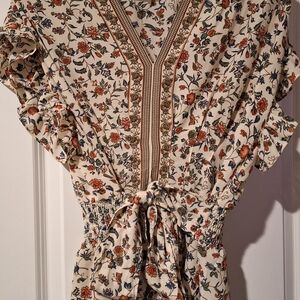 Max Studio Multicolor Floral Blouse